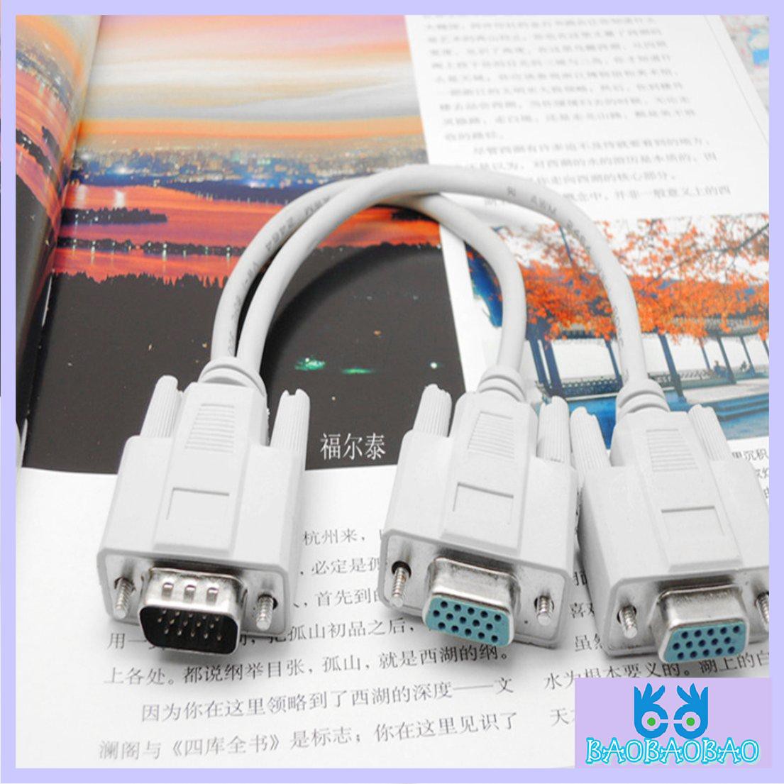 1 Dây Cáp Chia Cổng Vga Svga Thành 2 Cổng Màn Hình Lcd Tft Y | BigBuy360 - bigbuy360.vn