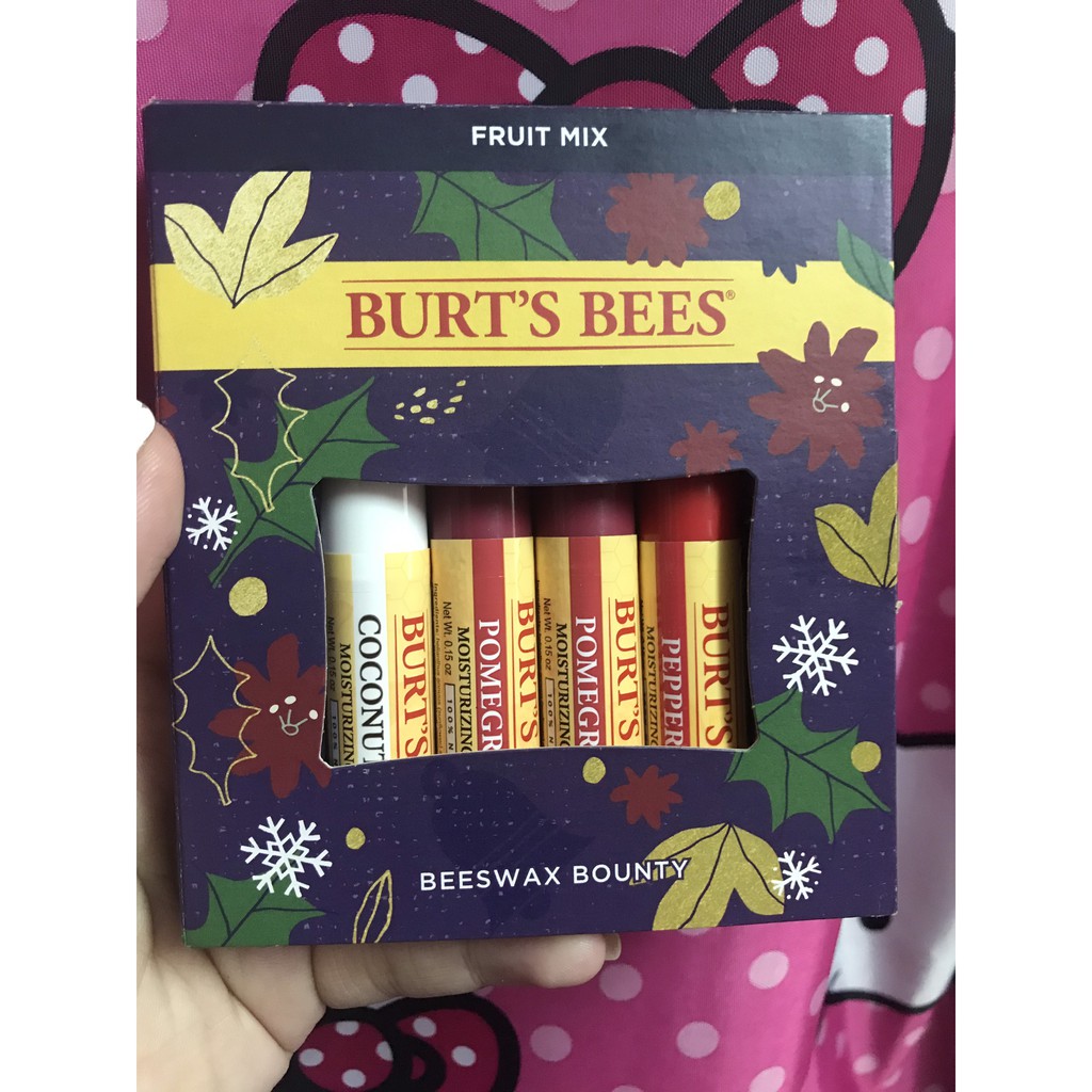 Son dưỡng môi thiên nhiên Burt’s Bees không màu dưỡng ẩm lâu và không thâm môi - Natural Lip Balm Burts Bee