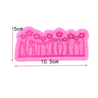 Khuôn silicon 4d viền hoa cỏ