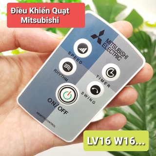 Remote Điều Khiển Quạt Mitsubishi Đứng LV16❤️ Quạt Treo Tường W16❤️Remote Mitsubishi
