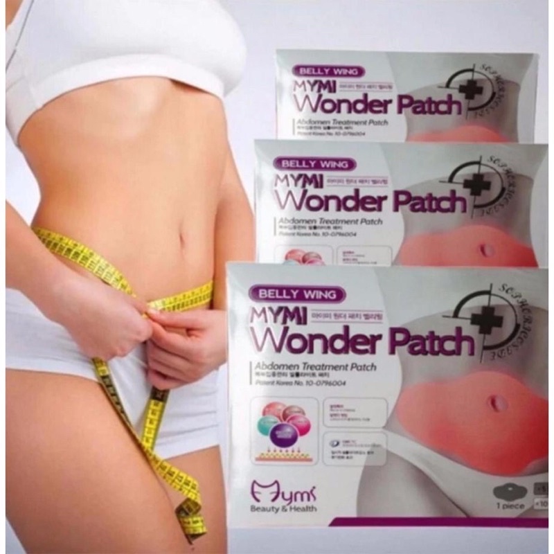 MIẾNG DÁN TAN MỠ BỤNG, ĐÙI, BẮp Tay chân Mymi wonder Patch 1 hộp 5 miếng dán đánh tan mỡ thừa Hàn Quốc- Dorastore