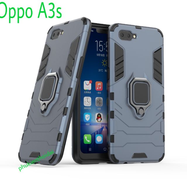 Ốp lưng Oppo A3s 💥Freeship💥 Chống sốc Iron Man Iring cao cấp đã