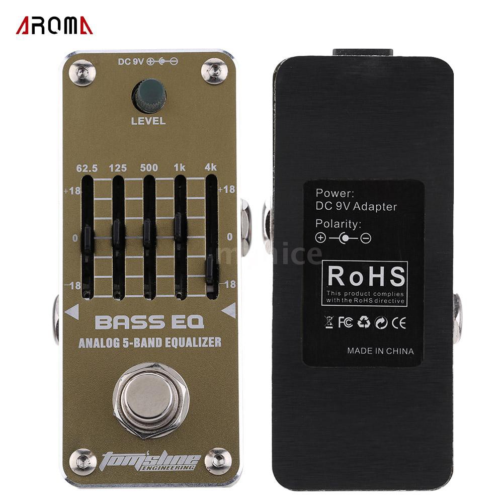Thiết bị tạo hiệu ứng dập chân cho đàn ghi ta chuyên dụng Aroma aeb-3 bass EQ