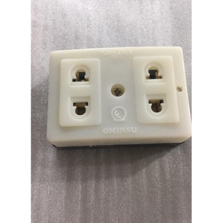 Ổ cắm ominsu loại 1 ổ và 2 ổ