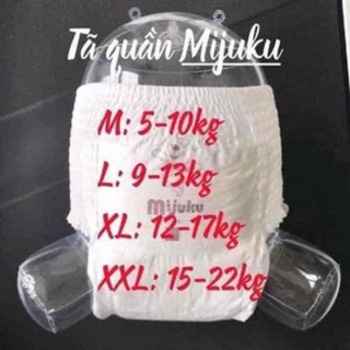 Bỉm Mijuku Tã Quần ( S50 dán. M50.L50.XL50.XXL50)