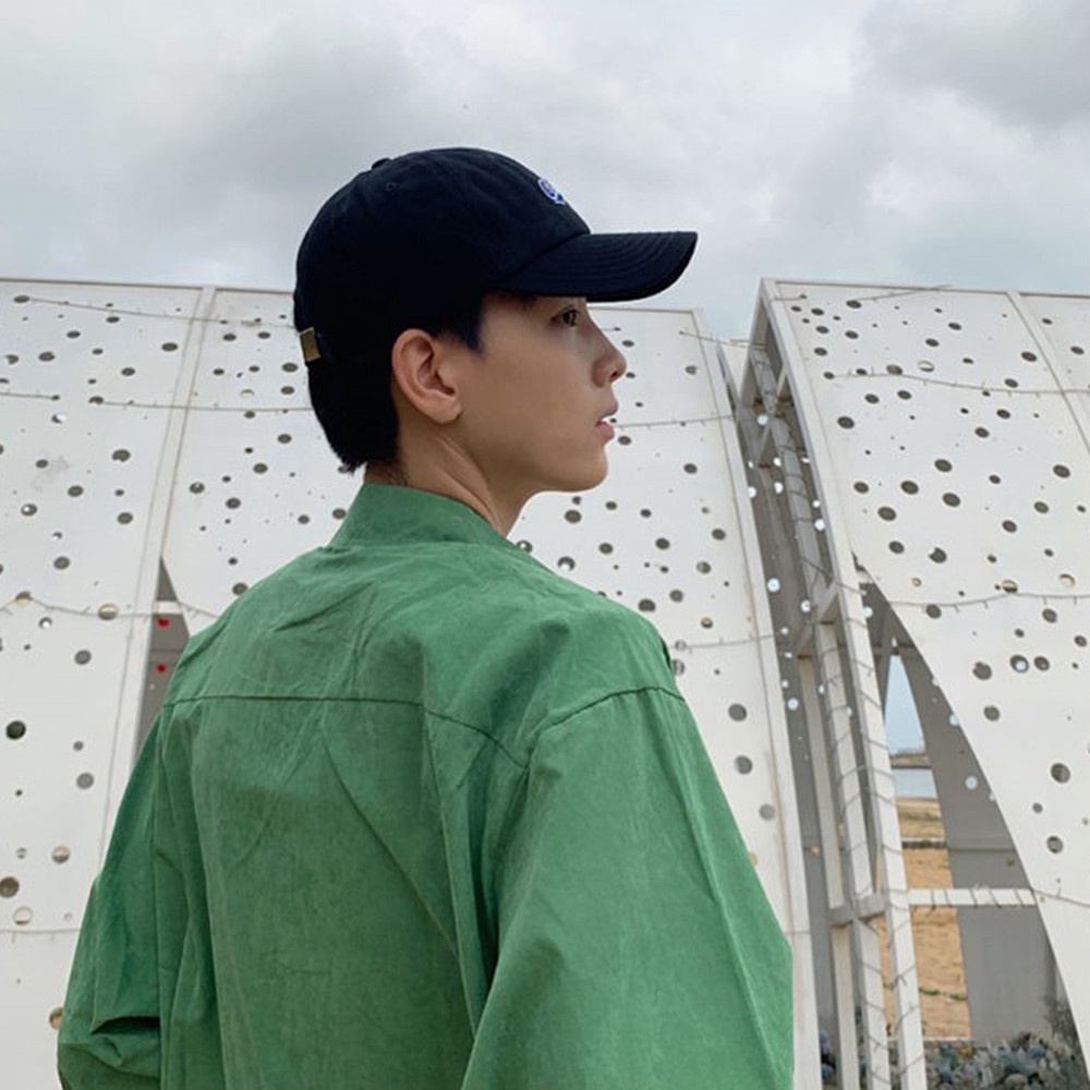 Mũ lưỡi trai mềm thêu chữ độc đáo phong cách retro Nhật Bản cho nam nữ