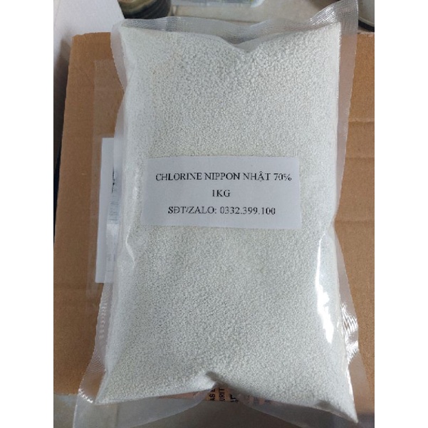 1kg-Hóa Chất Xử Lý Nước ,Hồ Bơi,Khử Trùng Dụng Cụ CHLORINE 70%#gói 1kg