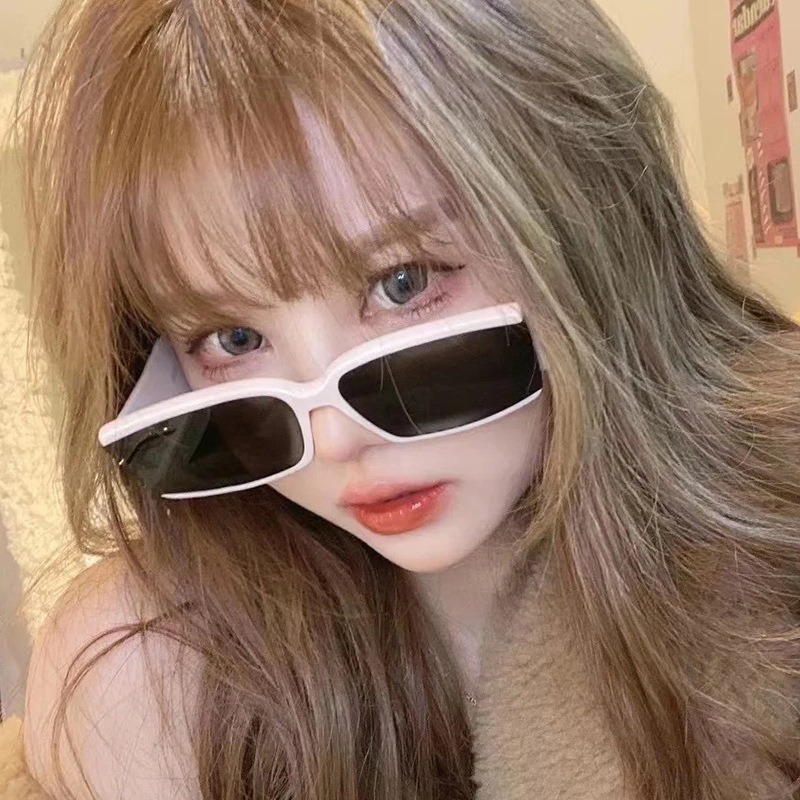 Kính Mát Gọng Chữ Nhật Phong Cách Retro Cho Nữ