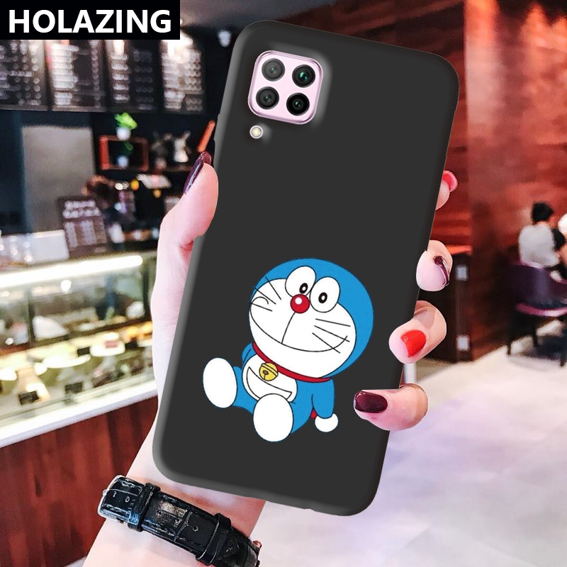 Ốp điện thoại in hình Doraemon cho Huawei Nova 7i 5T 4 4E 3i