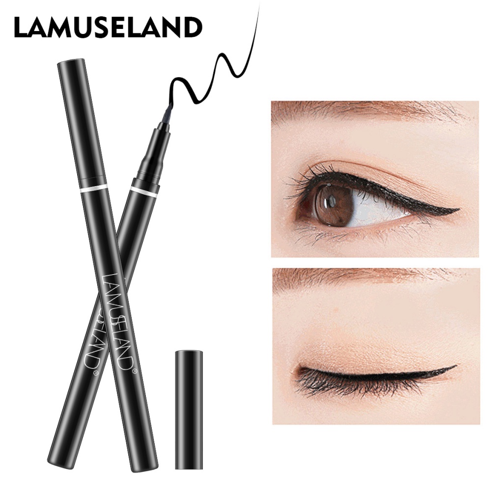 Set 4 mỹ phẩm LAMUSELAND LAS207-209 gồm mascara + bút kẻ mắt + bút kẻ mày + bảng phấn mắt