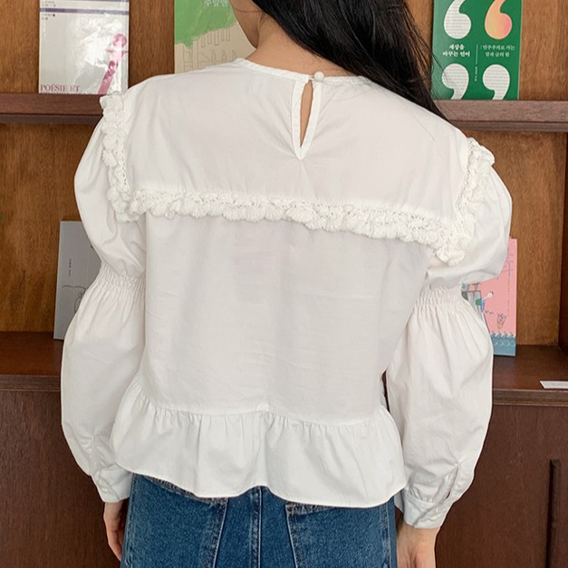 Áo Thun Tay Dài Cổ Tròn Dáng Rộng 39305