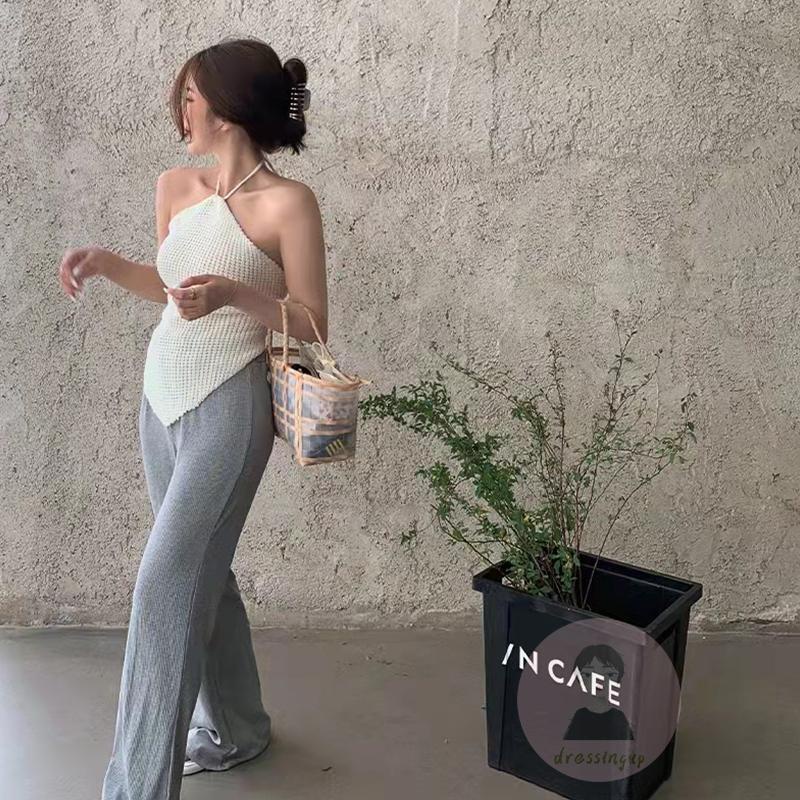 Áo Dệt Kim Hai Dây Màu Sắc Thời Trang Mùa Hè Cho Nữ