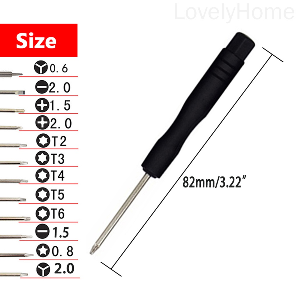 12 Tua vít sửa chữa điện thoại / máy tính bảng nhỏ gọn đa chức năng