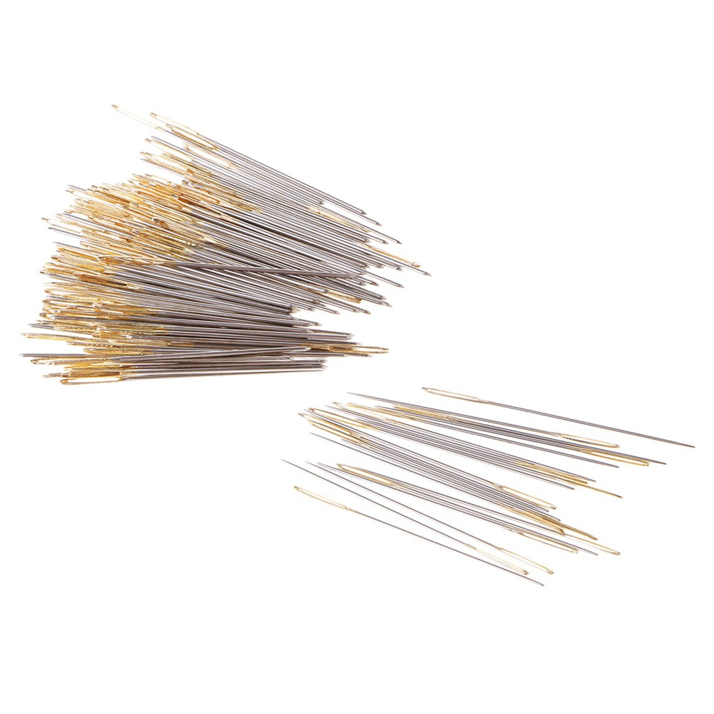 Set 90 kim may size 26 dùng để thêu họa tiết may vá DIY 14CT với lỗ xỏ chỉ lớn nhiều màu sắc