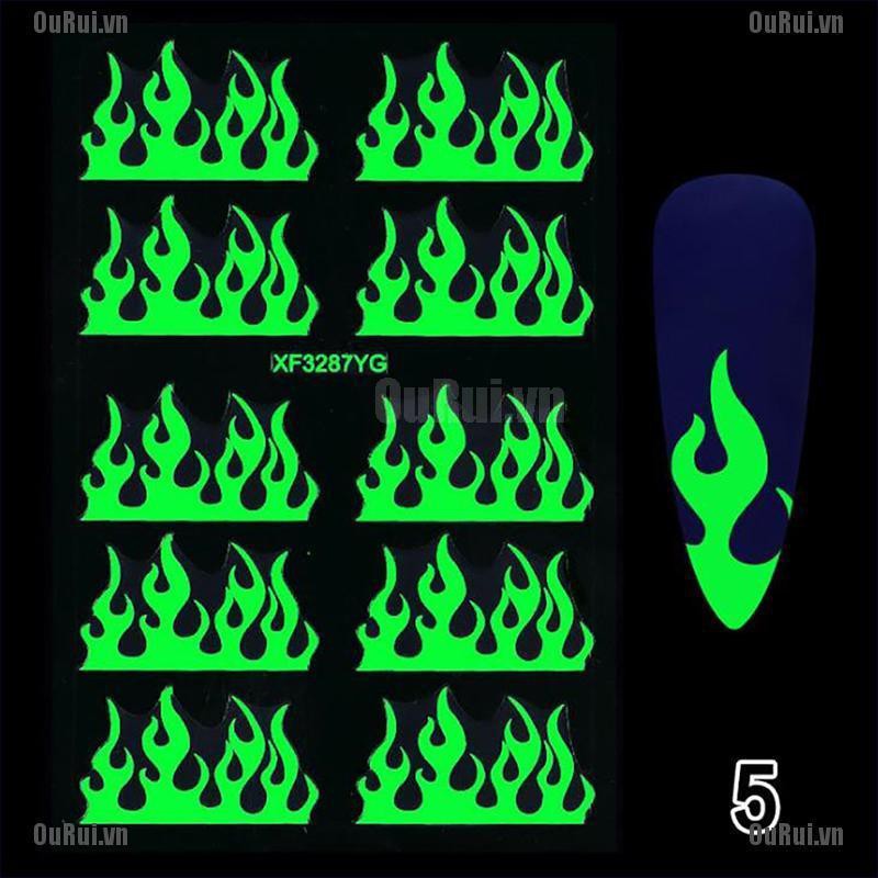 Miếng Dán 3d Phát Sáng Trang Trí Halloween Độc Đáo