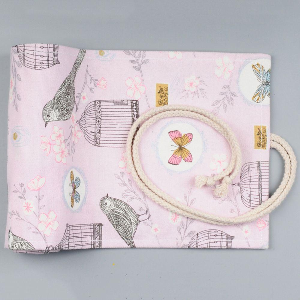 Túi Đựng Bút 12 / 18 / 24 / 36 / 48 / 60 / 72 Lỗ Bằng Vải Canvas Nhiều Màu Dễ Thương Ốp