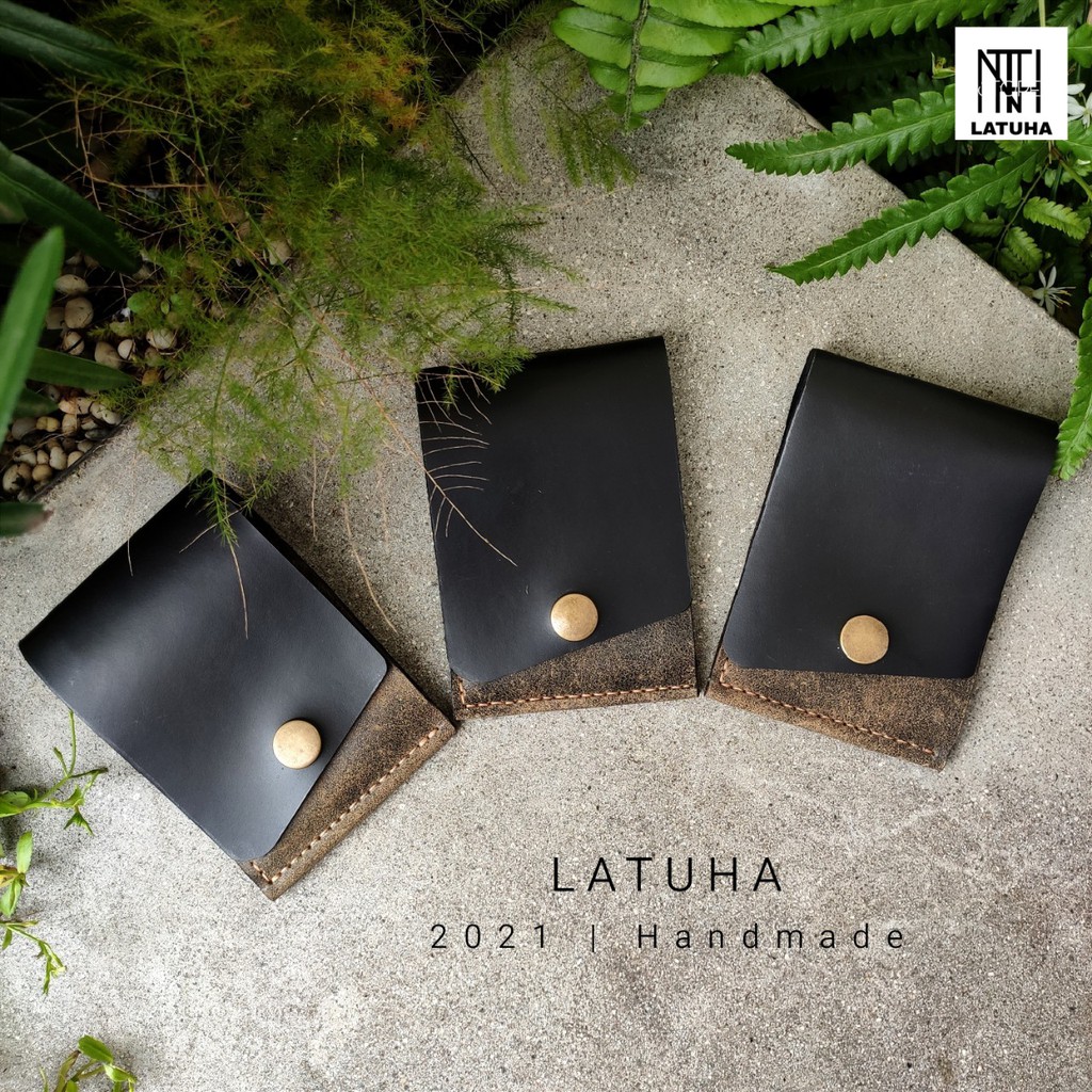 [100% DA BÒ THẬT-BH 12 THÁNG] VÍ SEN HANDMADE MÀU THỜI GIAN DÁNG THỜI TRANG