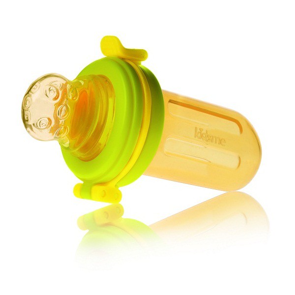 Bình bóp thức ăn chống hóc kidsme - Màu vàng chanh V1258