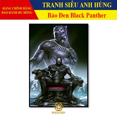 [MS51-75] Tranh Trang Trí Siêu Anh Hùng Báo Đen - Tranh Treo Tường Báo Đen
