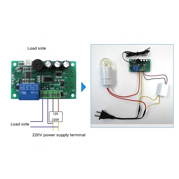 Bộ điều khiển nhiệt độ Xh-W1308 Dc 12v