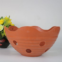Combo 5 chậu nhựa trồng lan miệng lượn sóng phi 20 cm