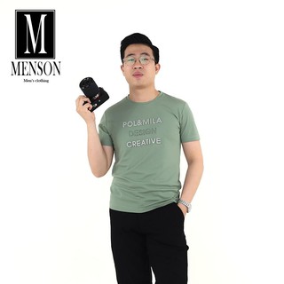 ⭐️SIÊU CHẤT⭐️Áo Phông Nam Cổ Tròn Dập Chữ Nổi Chất Mát Mùa Hè - Áo Thun Nam ngắn tay cổ tròn in chữ MENSON M507