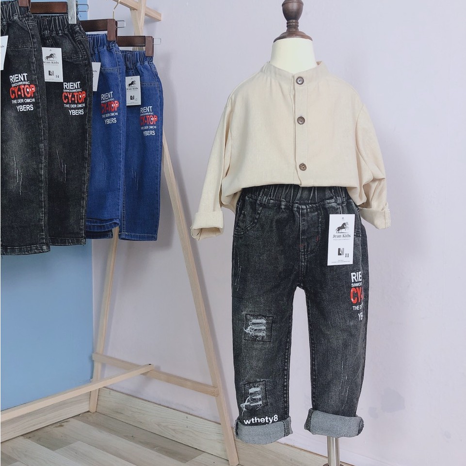 Quần Jeans Cho BÉ Trai Và BÉ Gái Phong Cách Ulzzang