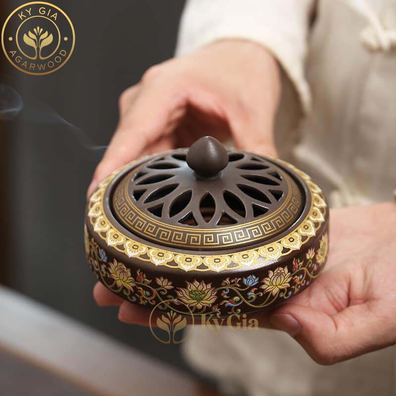 Lư Đốt Nhang Trầm Kỳ Gia