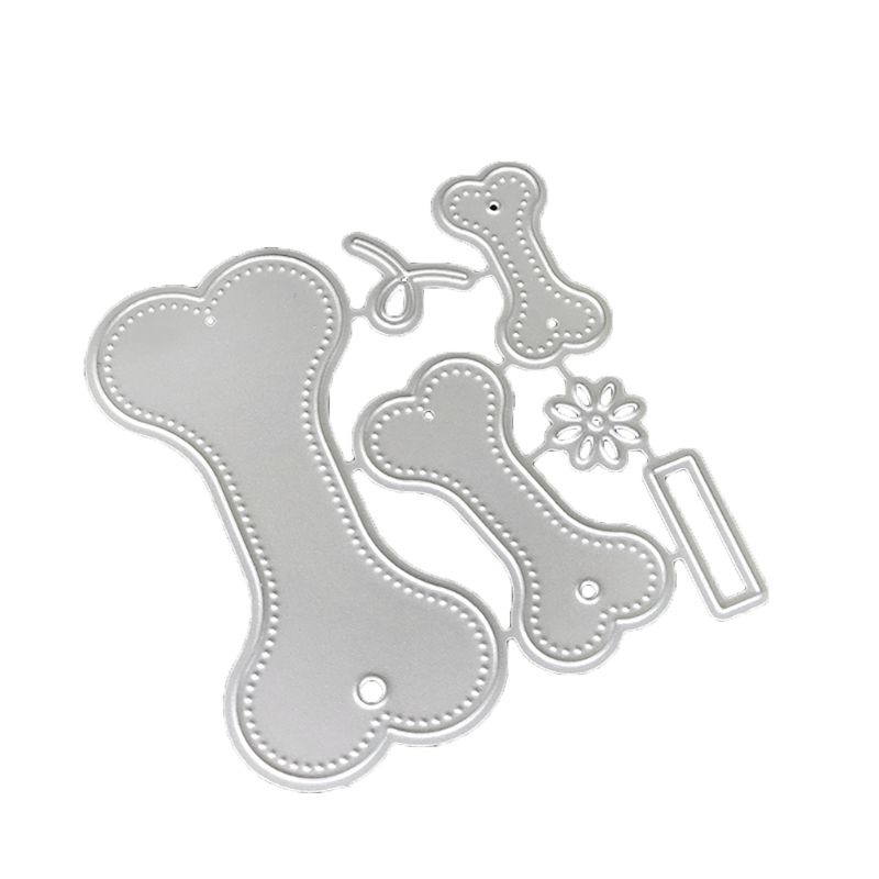Aoto Khuôn Thép Carbon Cắt Hình Xương Chó Hoạt Hình Dập Nổi DIY Pa