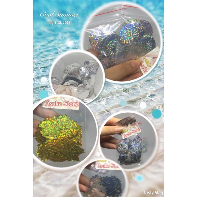 Charm miếng xà cừ