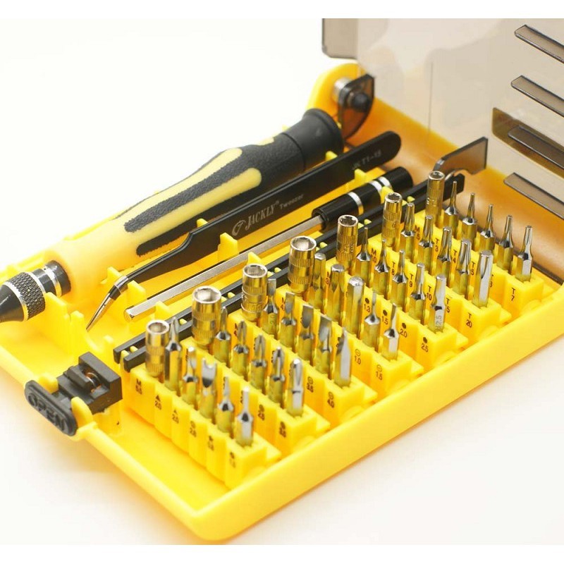 ⭐Bộ Tua Vít Đa Năng⭐ 45in1 Jackly JK-6089 Có nam châm chất liệu thép không gỉ cứng cáp chống mài mòn