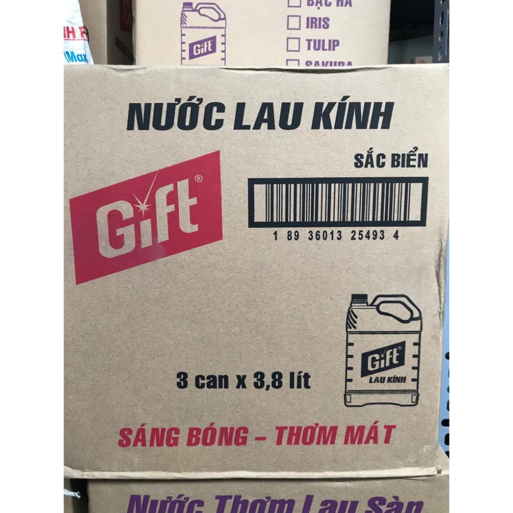 Nước lau kính Gift chính hãng can lớn 4kg dùng cho khách sạn, nhà hàng, quán ăn, cửa hàng, quán cafe, phòng tập