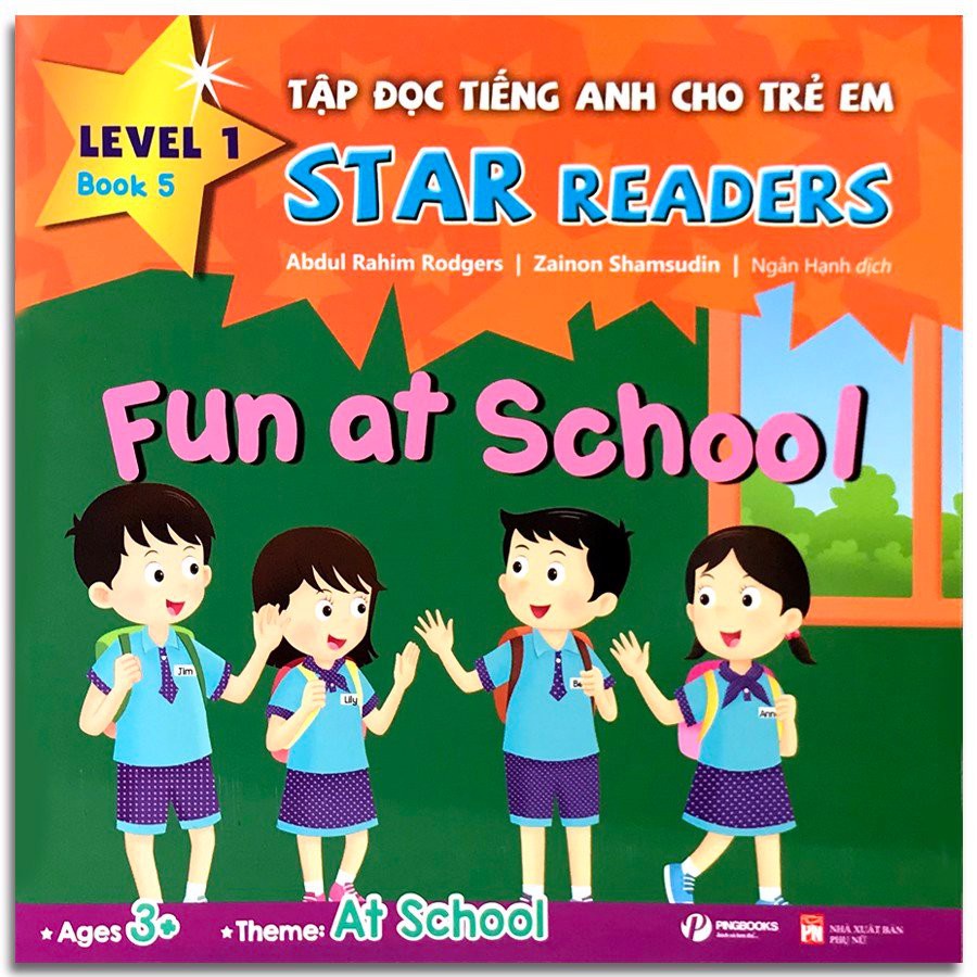Combo Bộ 6 Cuốn Sách Tập Đọc Tiếng Anh Cho Trẻ Em - Star Readers - Song ngữ Việt - Anh