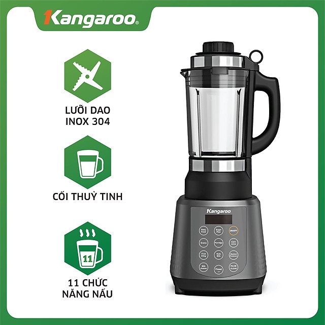 [Mã 254ELSALE giảm 7% đơn 300K] Máy làm sữa hạt đa năng Kangaroo KG12BH 1,2L - Hàng chính hãng