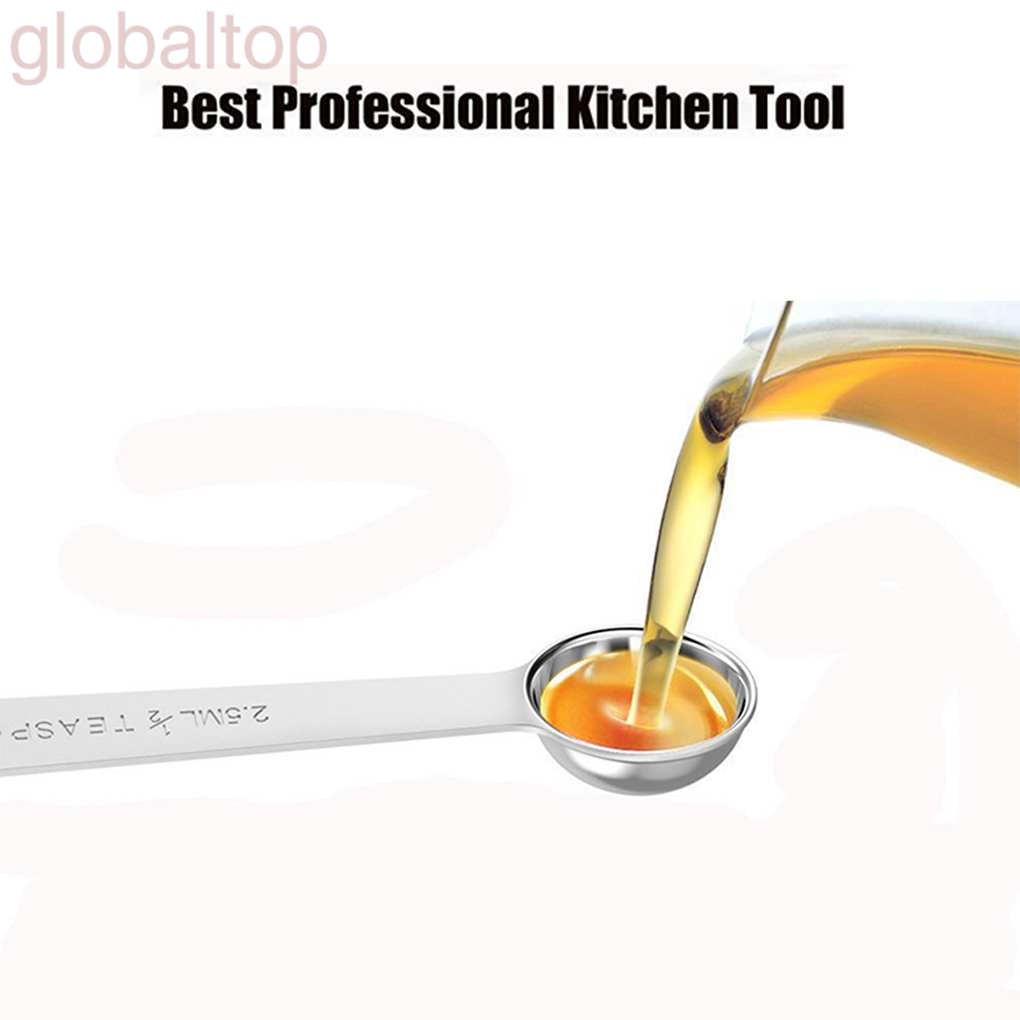 Bộ 6 Muỗng Đo Lường Bằng Thép Không Gỉ
