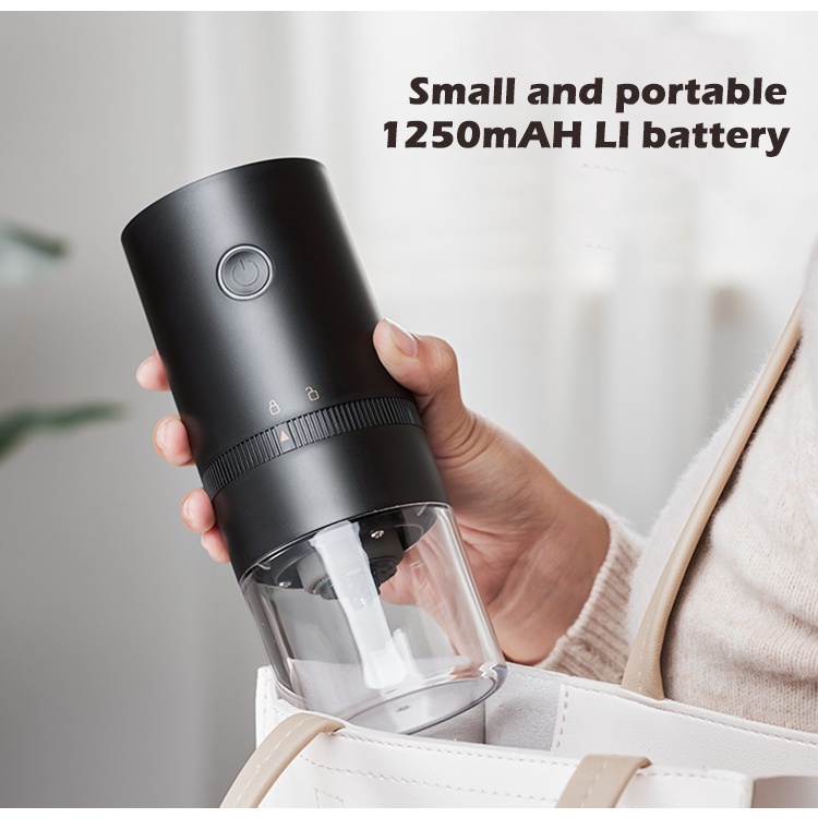 Máy Xay Cà Phê Bằng Điện Chuyên Nghiệp Tùy Chỉnh Kèm Sạc USB Tiện Dụng Cho Nhà Bếp