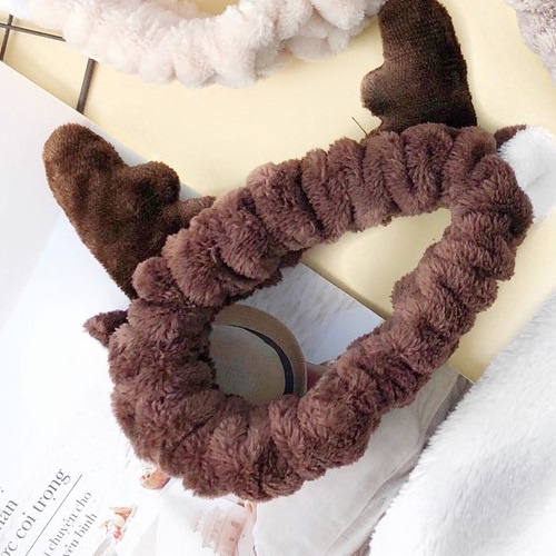 Băng đô/Turban sừng tuần lộc vải bông mịn, êm siêu hot Store4girls