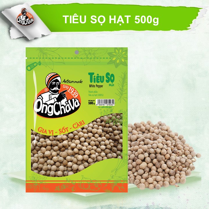 Tiêu Sọ Hạt Ông Chà Và 500g (White Pepper)