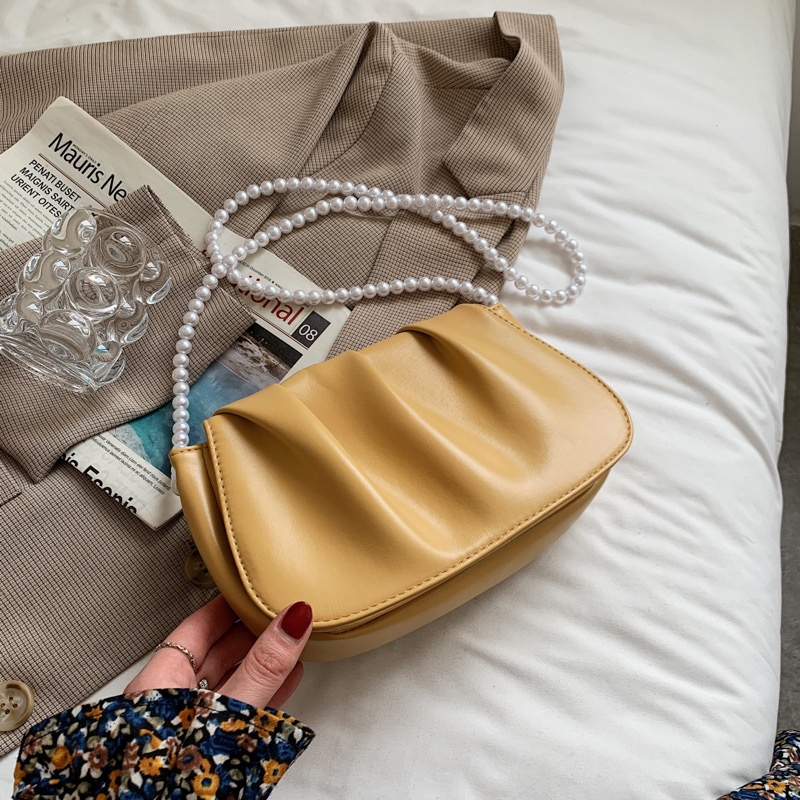 IELGY Túi Đeo Chéo Hình Đám Mây Nhỏ Xinh Đính Ngọc Trai Thời Trang Hàn Quốc