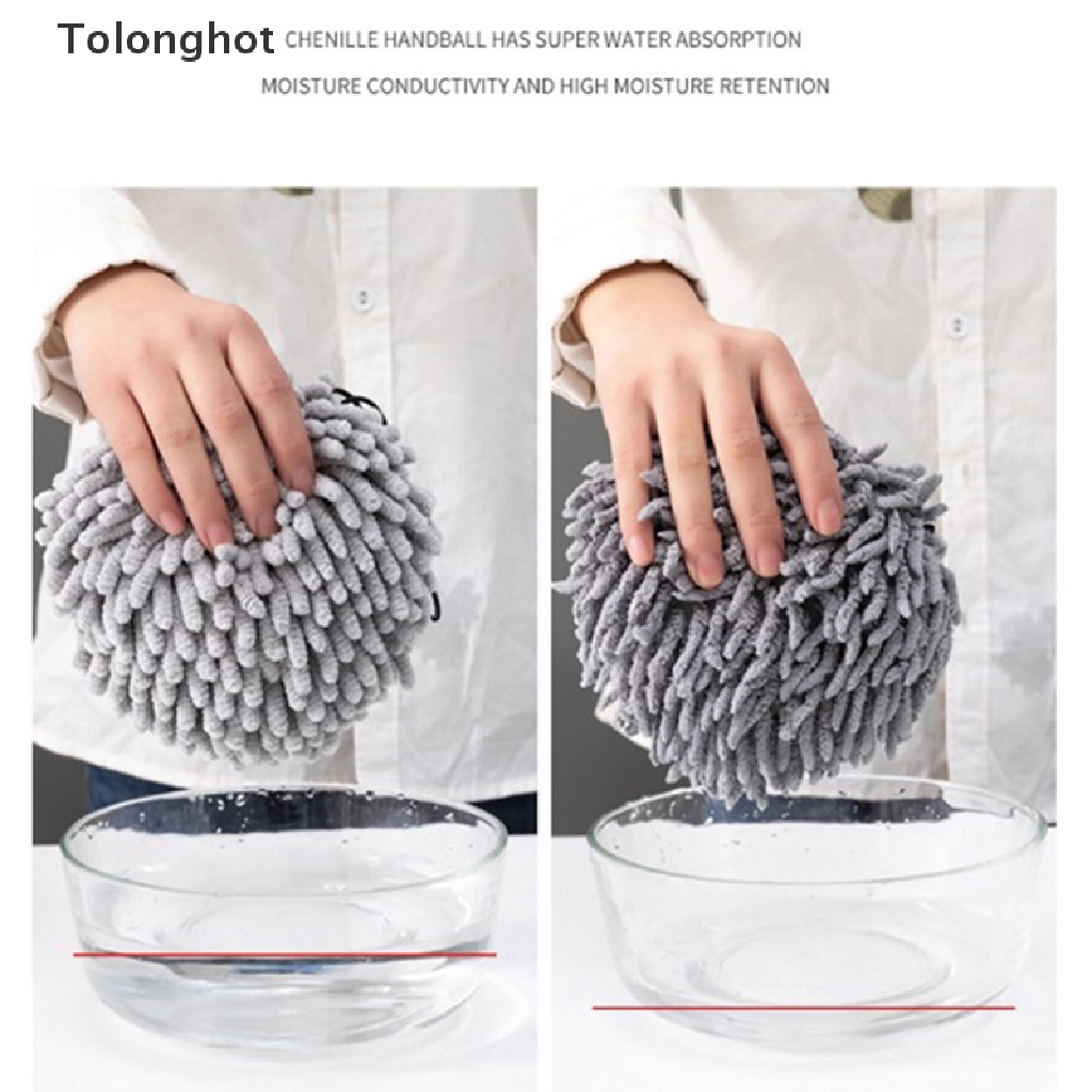 Khăn Lau Tay Vải Chenille Mềm Mại Siêu Thấm Hút Thoải Mái