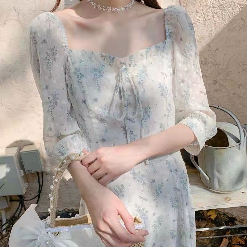 Chân Váy Voan Mỏng Cột Dây Họa Tiết Hoa Phong Cách Pháp Thời Trang Xuân Hè Cao Cấp Mới Cho Nữ