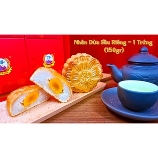 [anvatvumap nhà làm 100%] bánh trung thu (nhân dừa sầu riêng 1 trứng 150gr)