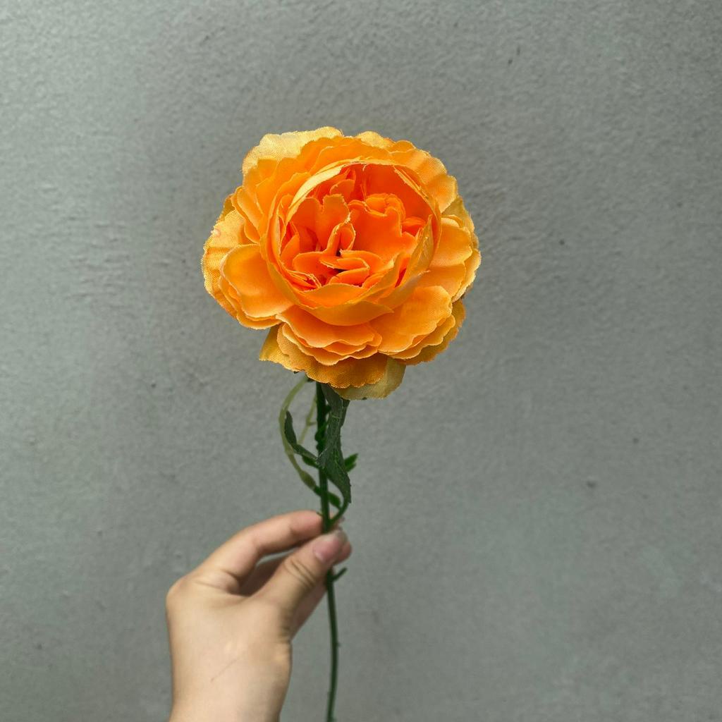Hoa giả Hoa hồng lụa 1 bông  trang trí nhà cửa Phụ kiện chụp ảnh Decor phòng - Mina Flower