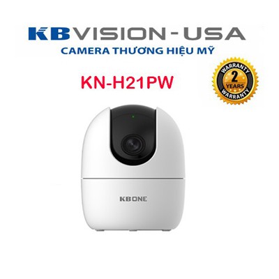 Camera Wifi KBONE KN-H21PW 2.0 Megapixel, Nhận diện bằng AI, XOAY 360 ĐỘ siêu nét