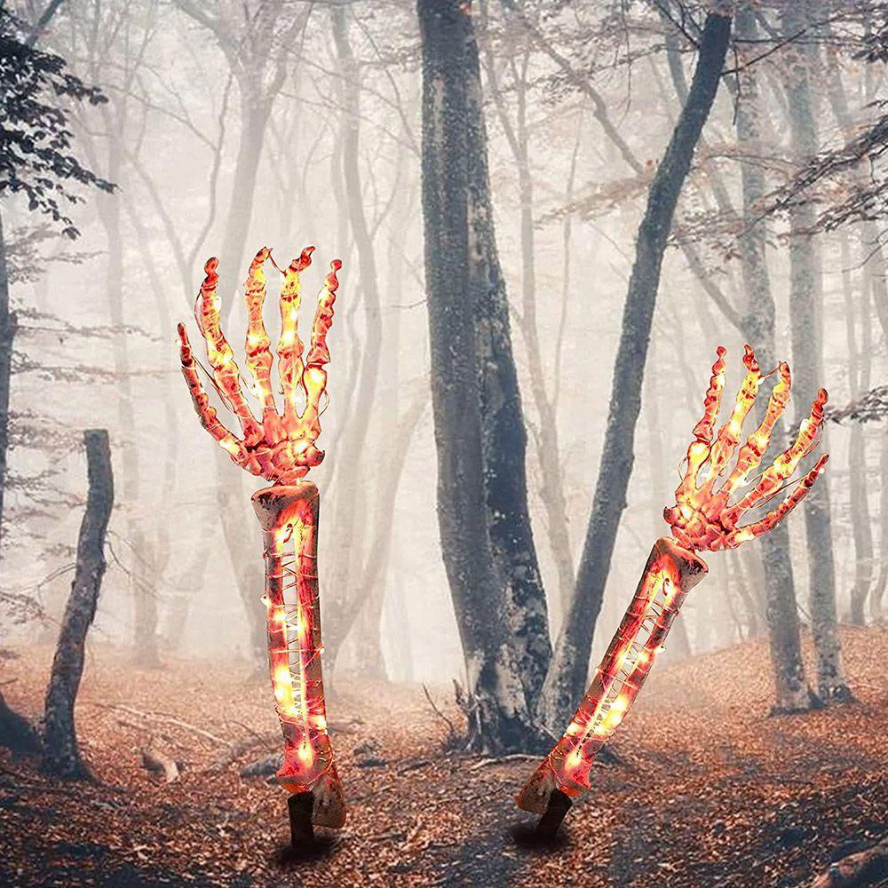 SUENIN Bộ 2 Bàn Tay Xương Nhựa Trang Trí Halloween