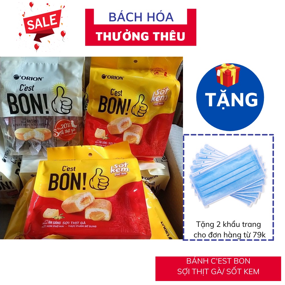 Bánh C'est BON sợi thịt gà vị sốt kem phô mai