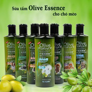 Sữa tắm cho chó mèo Olive Essence - 450ml/chai ,khử mùi,diệt khuẩn,diệt ve giận,làm đẹp chống rụng lông