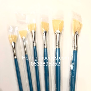 Bộ bút quạt cán xanh 6 cây