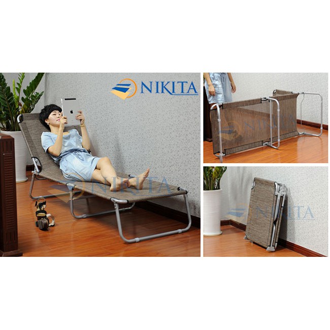 [XẢ KHO 3 NGÀY] Giường xếp văn phòng Nikita NIKA TT04 -Tải trọng 100kg (BH 6 tháng) giường gấp chung cư