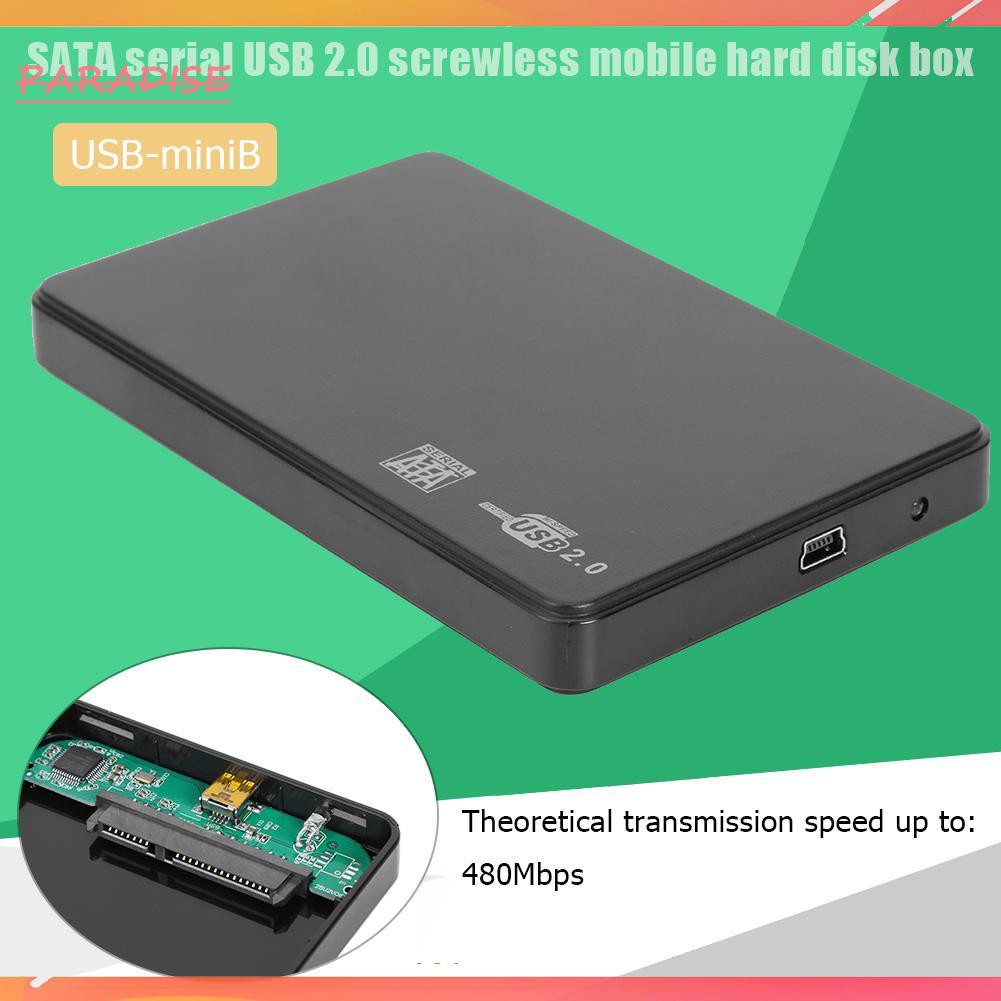 Hộp Đựng Ổ Cứng Ngoài Sata Usb2.0 Hdd 1 2.5 Inch | BigBuy360 - bigbuy360.vn